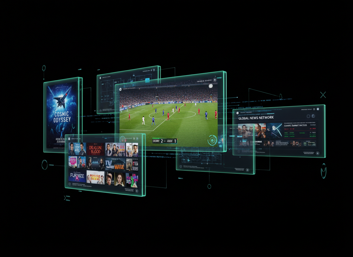IPTV 10 Reais - Interface Premium com Canais ao Vivo, Filmes, Séries e Notícias em 4K